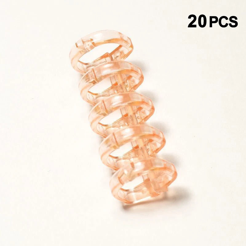 New 20Pcs Binder Buckle Loose-Leaf Book Accessories Binding Ring Buckle 5 Holes Not Uncomfortable Homemade Diy Punch Loose-Leaf