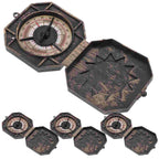 Gold Unique Toy Compass Pirate Gift Decor Navigation Instrument Halloween Christmas Camping Hiking ienteering Tool