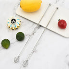 Coffee Stirrers Reusable Creative Bar Stainless Steel Stirrer Multi-Function Decorative Long Stir Sticks for Drinks Mixing Bar
