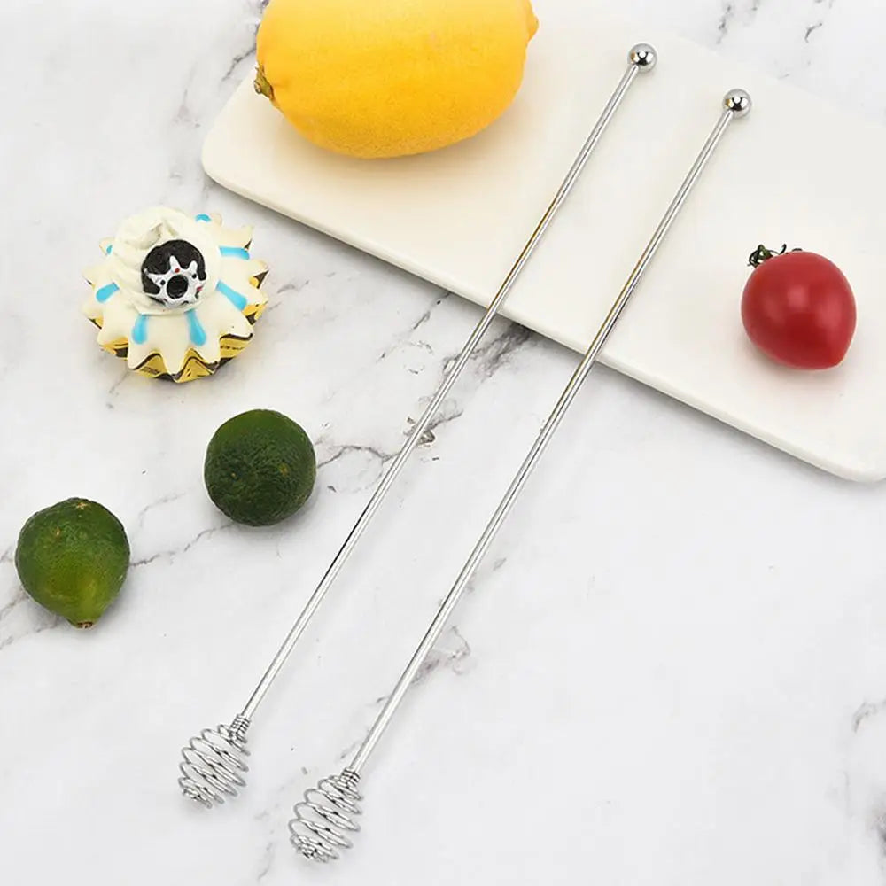 Coffee Stirrers Reusable Creative Bar Stainless Steel Stirrer Multi-Function Decorative Long Stir Sticks for Drinks Mixing Bar