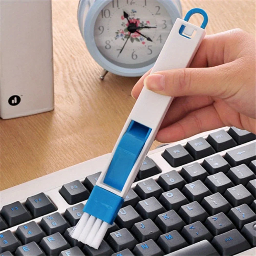 1PCS Portable Cleaning Brush Multifunctional Door and Window Keyboard Groove Cleaner Dust Shovel Window Rail Cleaning Tool