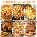 Air Fryer Unbleached Perforated Parchment Paper Sheets Mat & Square Baking Paper Liners Tray For Ninja Foodi Grill 5-in-1 AG301