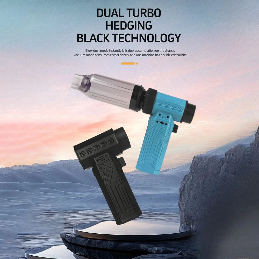 500000RPM Air Blower Powerful Turbo Fan Jet 10000mAh 600g Thrust 70m/s Wind Brushless Duster, vacuum leaf Removal Dryer for car