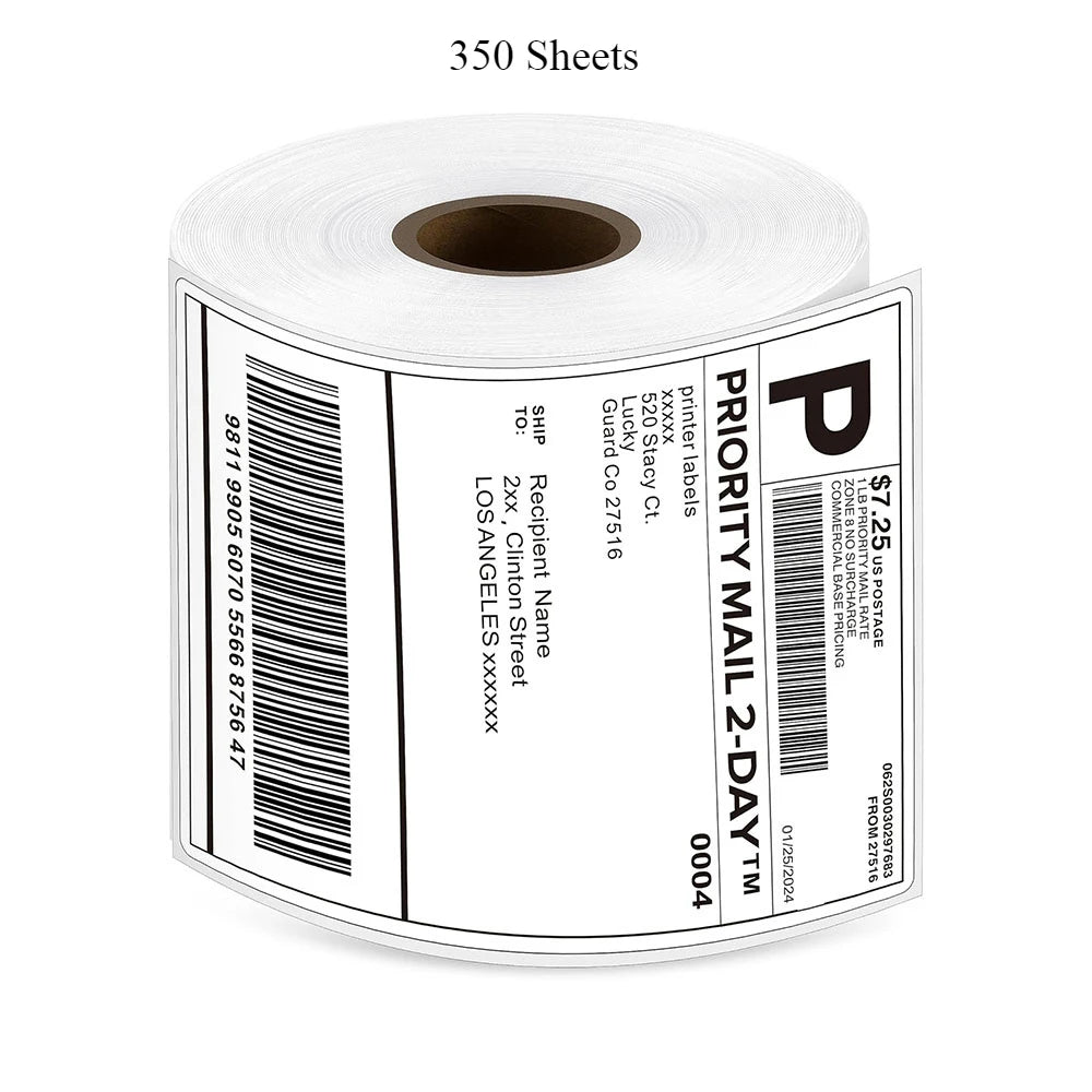 350/500 Lables 4x6 Inch DirectThermal Shipping Labels Roll- Strong Adhesive,Water & GreaseResistant for FBA & Mailing