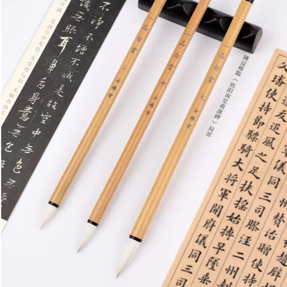 Traditional Chinese Calligraphy Brush Oil Painting Oil Watercolor Scriptures Writing Brush High-end Wolf hair Art Paint Brush