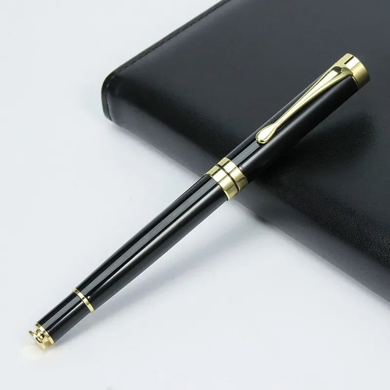 Luxury Metal Shell Business Office School Supplies Ballpoint Pens for Writing Rollerball Pen Customized Logo Name Gift