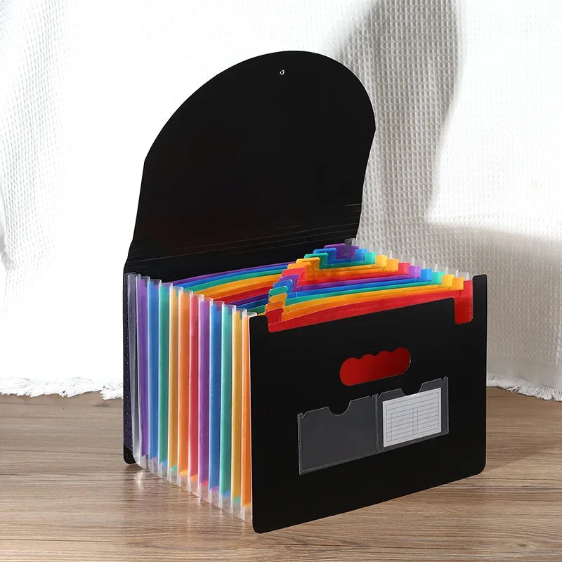13/25/37 Pockets Accordion Expanding File Folder: Portable Colorful Organizer for Papers, Bills, Receipts and Documents