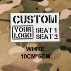 Custom Laser Cutting IR IFF Infrared Reflection Patch Name Tapes Tag Brand Black Letters