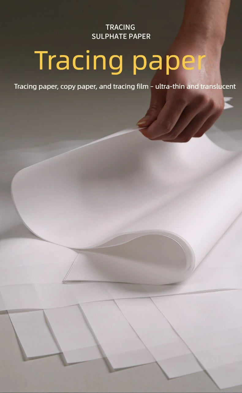 500/50 Sheets Tracing Paper A5 A4 White Translucent Sketching Papers Drawing For Drawing Art Paper Office School Art Supplies