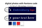 Wholesale Custom Embroidery Keychains Logo Flight Tag Keychain Jet Tag Keychain Personalized Name Key Ring Fabric Keychain