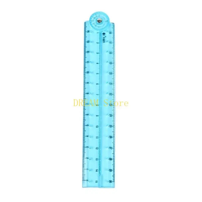 Clear Folding Ruler Measuring Length 0-30cm Centimeters Scale Math Drawing Ruler Best Sale