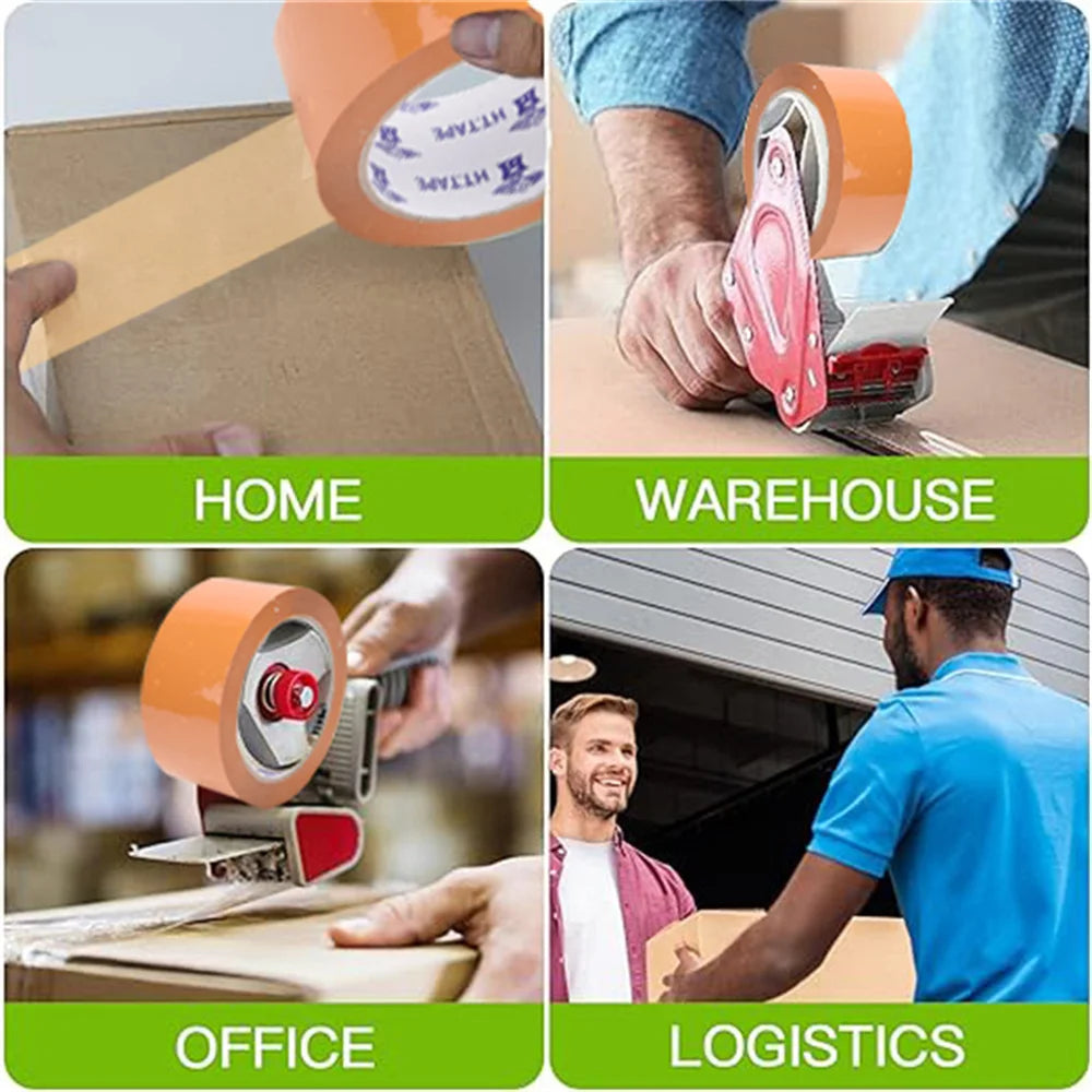 12 Rolls/Set Tape Packaging Tools Office Packing Supplies Waterproof Sealing PP Material Durable Can Be Written As Marking Tapes
