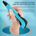 New 3D Pen 3D Printing Pen for Children 1.75mm PLA Filament DIY Drawing Birthday Christmas Gifts for Kids with Travel Case
