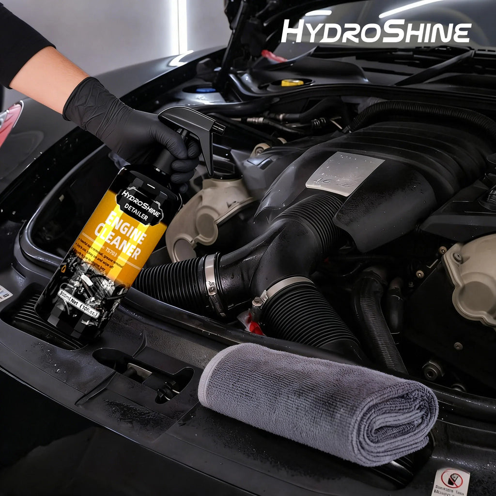 Hydroshine Engine Bay Cleaner Care  Heavy Oil Dust Clean Spray for Car Engine Powerful Decontamination Compartment Cleaning Tool