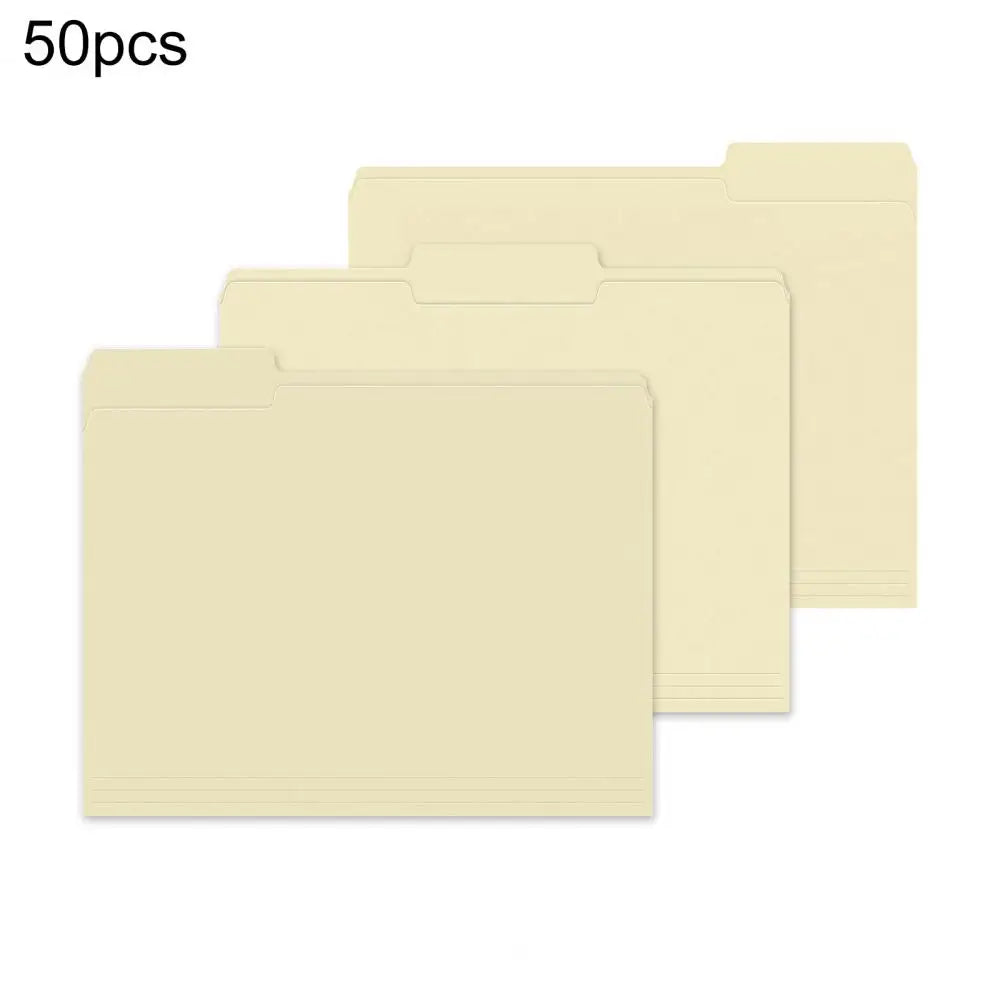 Manila Folders for Documents Manila File Folders Set for Home Office Organization 50pcs Standard Letter Size Business for Easy