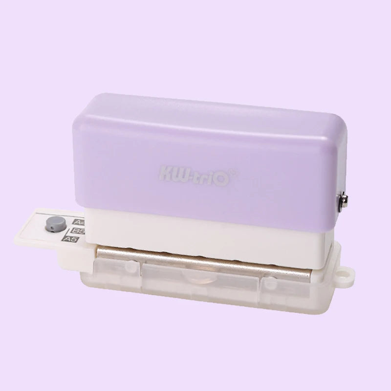Handheld Mini 6 Hole Paper Puncher 5.5mm Aperture Versatile Scrapbook DIY Paper Cutter Ideal for Students Office Use