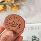 Custom Pottery Stamp for Clay Stamps Personalized Logo & Design Maker,Perfect for Ceramics Logo Design Seal (2.5cm- 5cm)