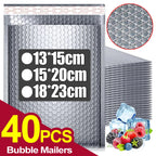 Bubble Mailers Silver Padded Mailing Envelopes Self Seal Shipping Envelopes for Packing Mailing Bubble Mailers Mailer Bags