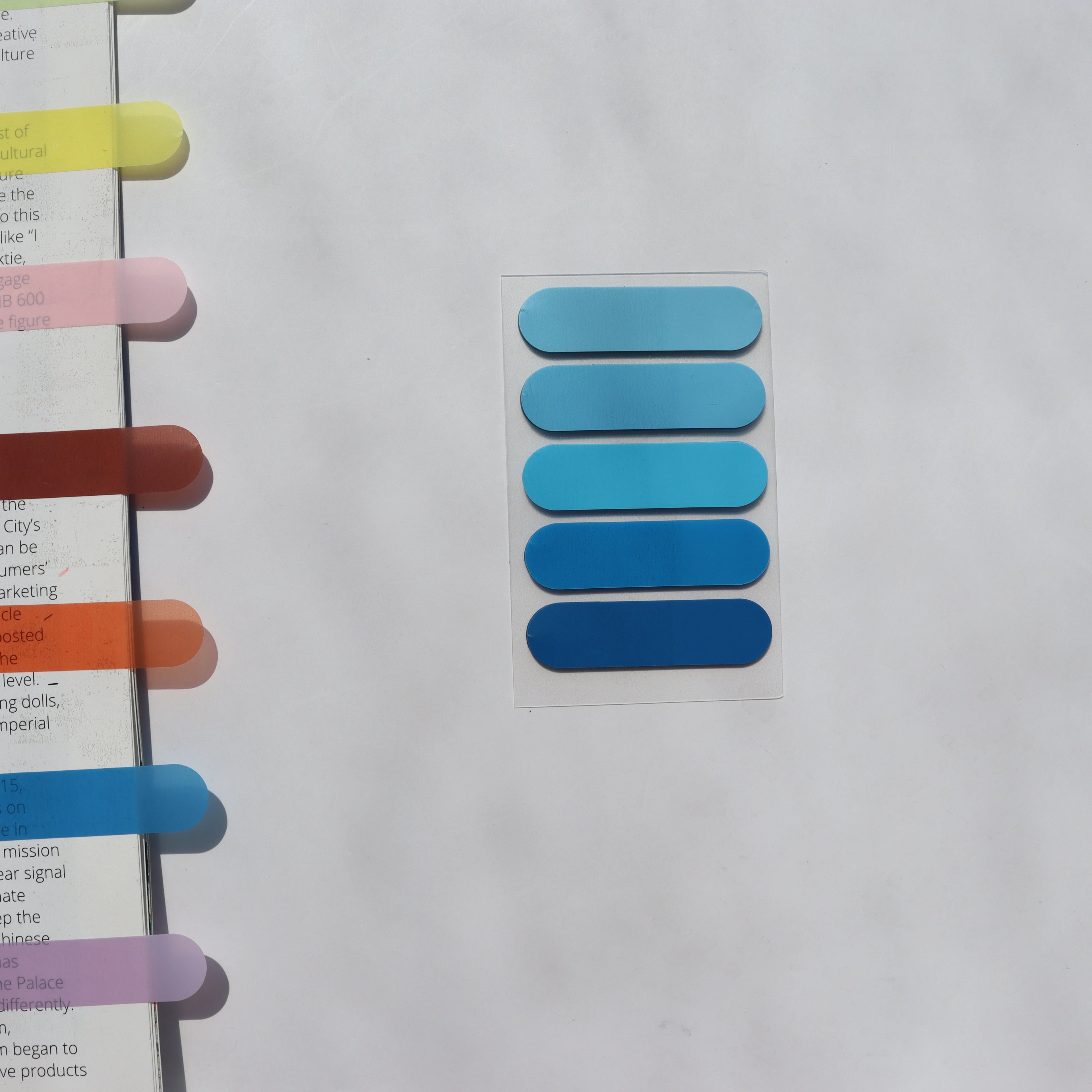 100 Sheets Transparent Sticky Notes Self-Adhesive BookMarker Annotation Reading Book Clear Tab Kawaii Cute Stationery