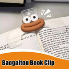 Funny Book Folder Clip Simple Reading Aid Fixed Book Holder Creative Design Practical Note Holder For Bookstore Kawaii Paperclip