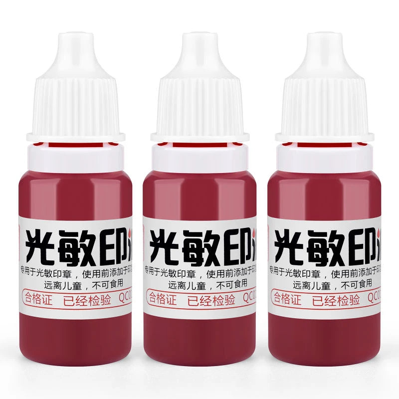 10ml Blue Red Black Ink Textile Clothes Ink Special Ink For Students Kids Name Stamp Printing On Clothing Waterproof Not Fade