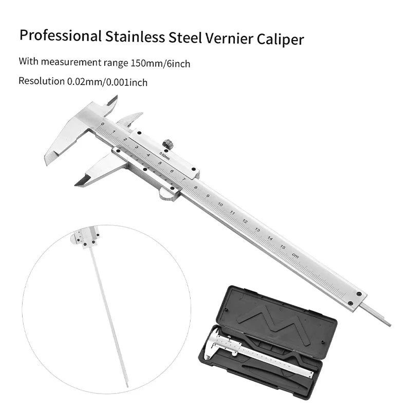 150mm Metal Caliper Digital Pachometer Professional Vernier Caliber Measuring Tools Thickness Gauge Depth Woodworking Tools