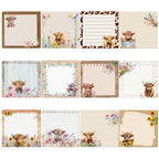 12/24pcs Cute Animals Sticky Notes Set, Refrigerator Memo Pads,Self-Stick Dog Cat Notes Pads for Home Office Gifts Supplies