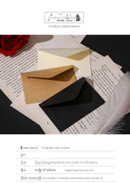 20/40/80PCS Classical White Black Kraft Blank Mini Paper Window Envelopes Wedding Invitation Envelope Gift Envelope