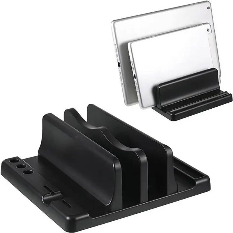 4 in 1 Office Laptop Stand Vertical Save Desktop Space Easy To Place Computer Accessories Scalable Width Office Desk Storage