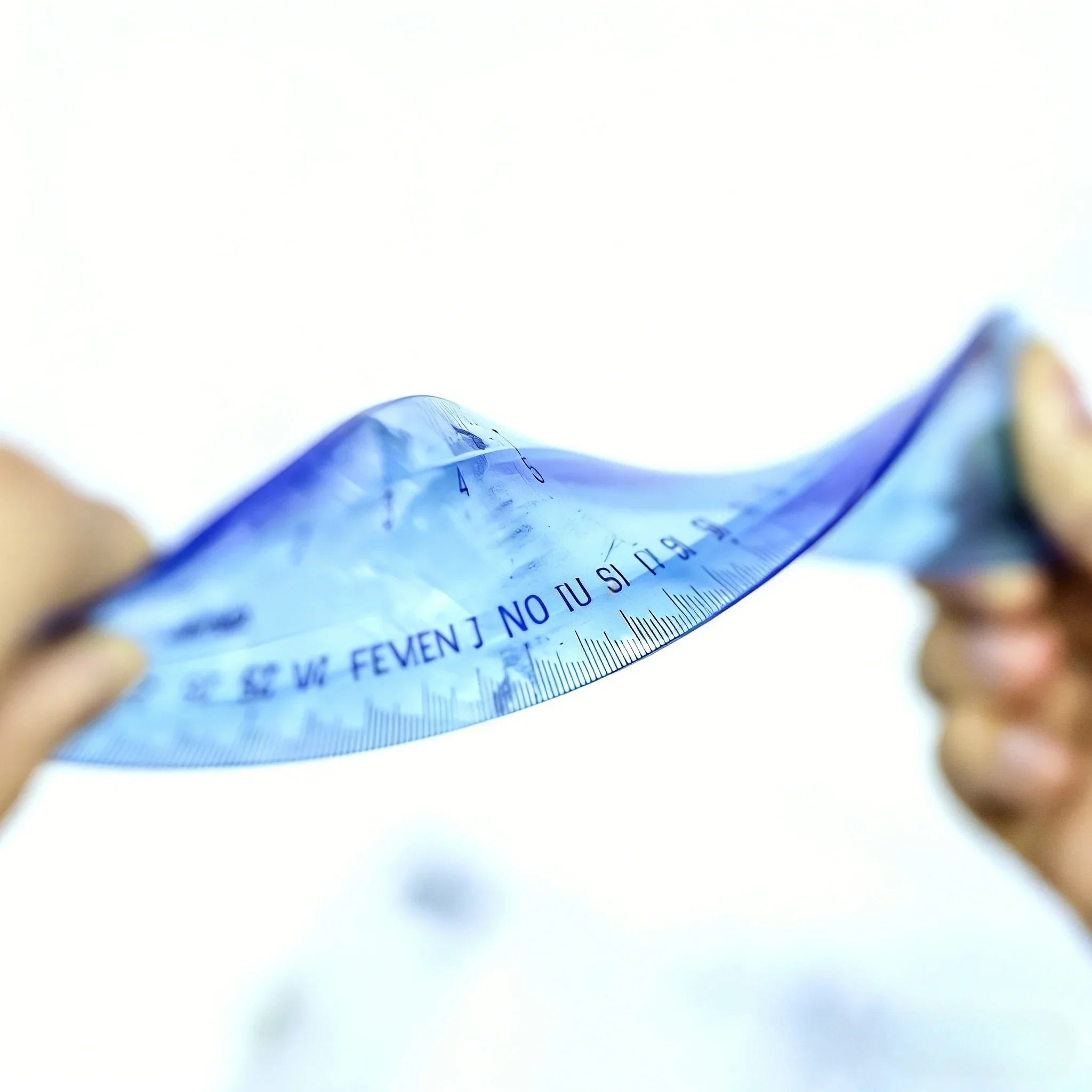 Deli 6209 Flexible Ruler, Bendable 30cm Plastic Straight Ruler, High Toughness Student Office Measuring Tool