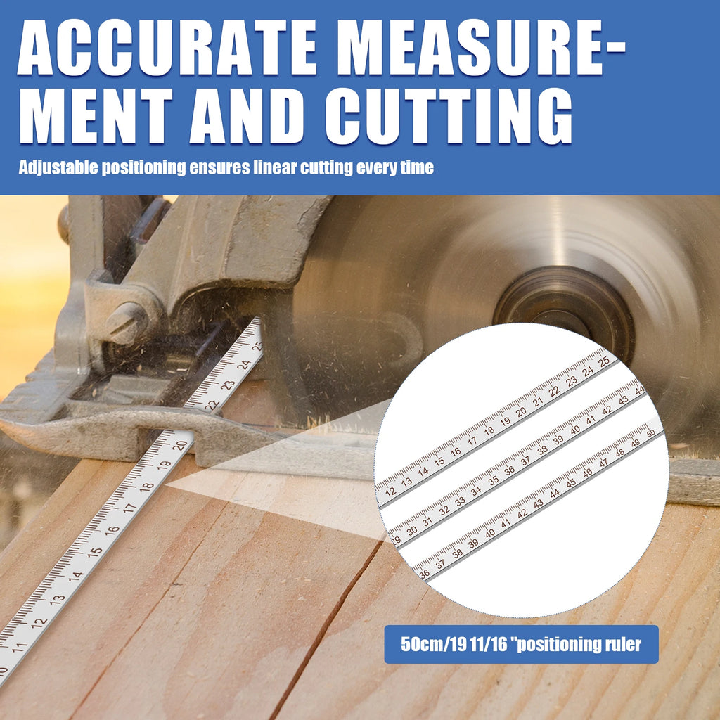 Positioning Calipers for Precise Measurements Easy Wood Cutting Precision Cutting Guide for Circular Saws Adjustable Guide Rail
