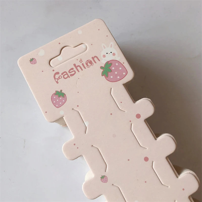 50PCS Hairpin Long Paper Card Hairband Display Card For DIY Hair Jewelry Packing Hair Clip Hairband Bracelet Retail Price Tag