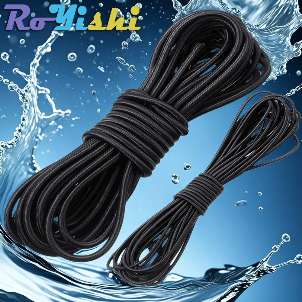 10M Strong Elastic Cord Rope Rubber Band Sewing Clothing Craft Supplies for DIY Jewelry Making Tents Kayak Boat Bag Luggage