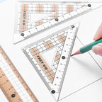 7 Pcs/set Mathematical Rulers Set Multi-function Professional Compass Ruler Drawing Tools School Supplies Students Stationery
