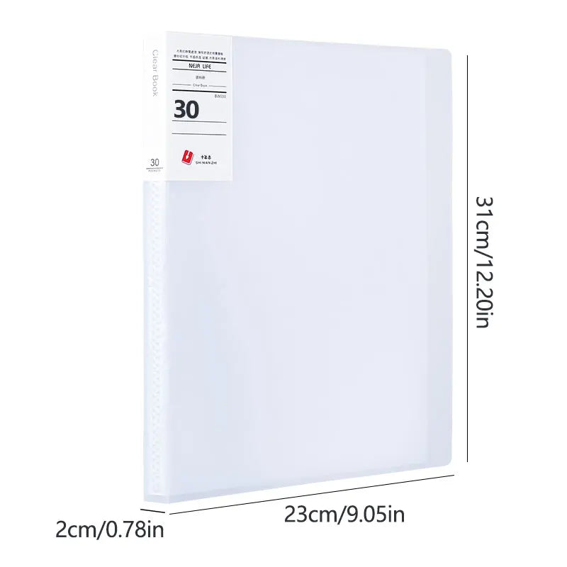 A4 Semi Transparent PP Brochure, Multiple Page Sizes To Choose From, Classified Insert Folder, Conference Document Organization,
