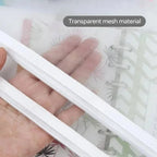 1-12pcs Mesh Zipper Pouch Student Waterproof Zip File Bag Makeup Bag School Office Supplies Miscellaneous Storage Organizer