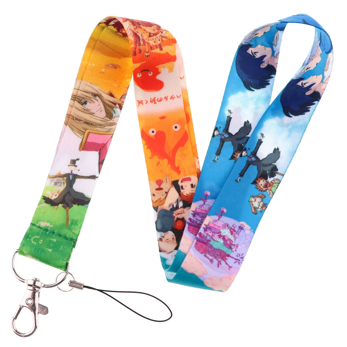 Anime Movie Lanyard Cute Cat Card Holder Neck Strap for Key ID Card Phone Straps Badge Holder Keyrings Cosplay Accessories Gifts