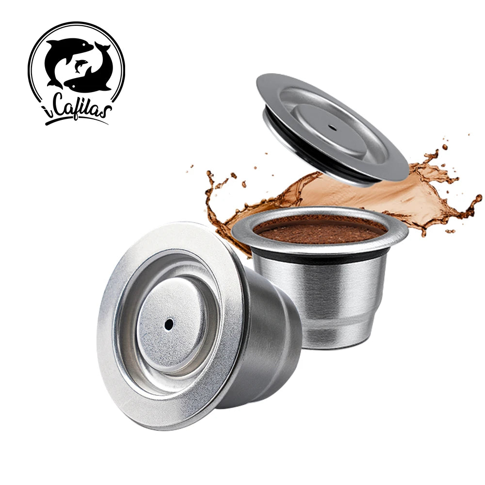 Coffee capsule reusable pods for Nespresso stainless steel coffee filter Espresso Crema pod manufacturer's new upgrade