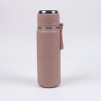 Stainless Steel Thermos Bottle 500ml/16.9oz And 600ml/20oz Vacuum Insulated Water Bottle With Handle Travel Insulated Cup