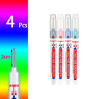 4-80Pcs 2cm Waterproof Long Head Markers Deep Hole Marker Pen for Metal Carpenter Red/Black/Blue/Green Ink Woodworking Tools