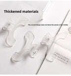 Transparent Plastic Book Clip Simple Reading Aid Fixed Book Holder Bookmarks Creative Design Practical Note Holder for Bookstore