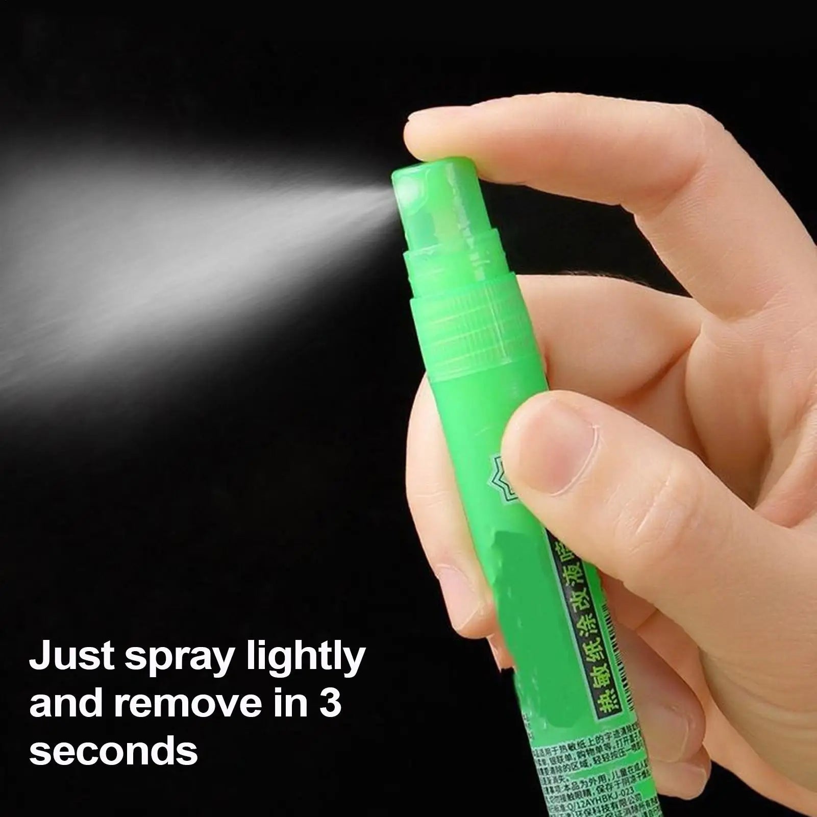 Quick-drying Thermal Paper Correction Fluid Confidentiality Stamp Spray for Document Labels Package Shipping Address
