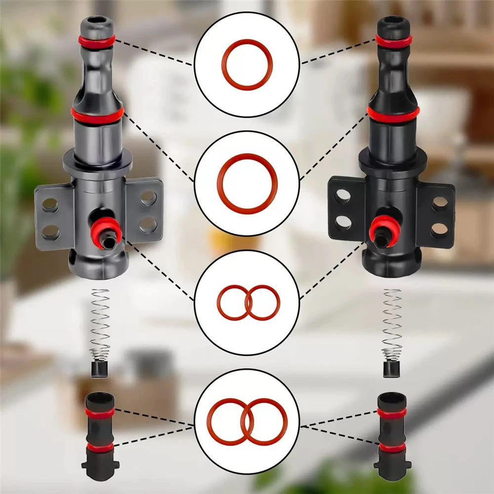 15pcs, O-Ring Seal Kit Silicone Gasket For Saeco Gaggia Spidem Coffee Machine Brewing Group Spout Connector Kitchen Accessories