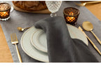 4PCS 40X40CM Pure Linen Napkins Cloths Soft Comfortable Fabric Reusable Kitchen Accessories for Wedding Birthday Parties