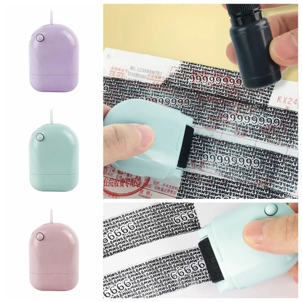 Express Bill Applicator Security Stamp Roller Express Unpacking Privacy Applicator Rolling Privacy Seal Identity Protection