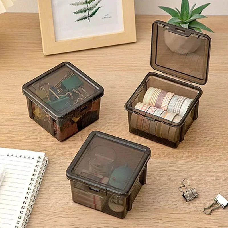 1Pc File A4 Box Important Information Registration Book Dust Proof Storage Case Document Organizer Box Household Office Supplies