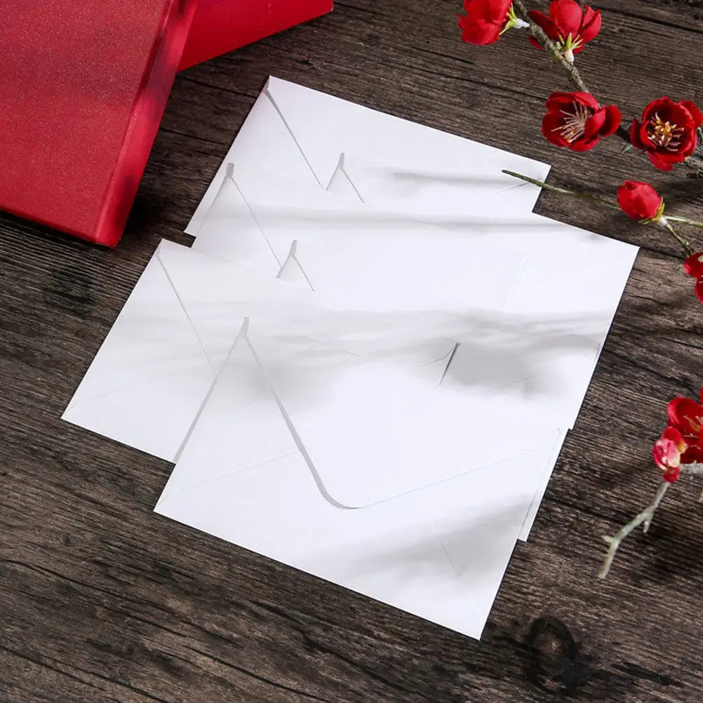 50Pcs White Envelopes Security Sealing for Mailing Photos Cards Letters Invitations Business Party Supplies White Envelope