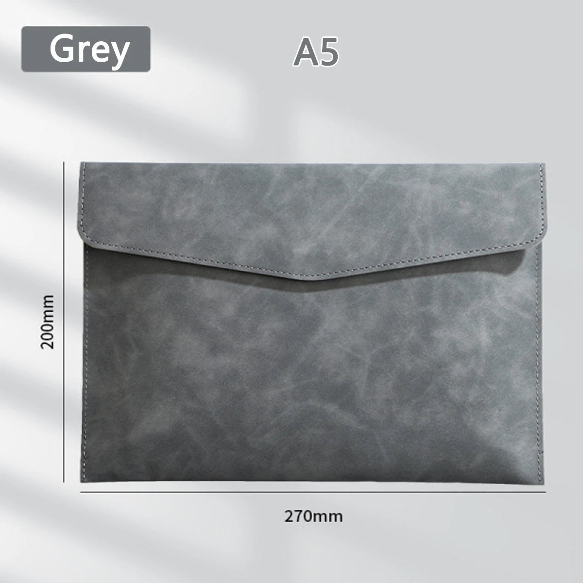 1pcs Leather A4/A5 File Bag Waterproof Wear-resistant Ultra-large Capacity Folder Business Office School File Storage Supplies