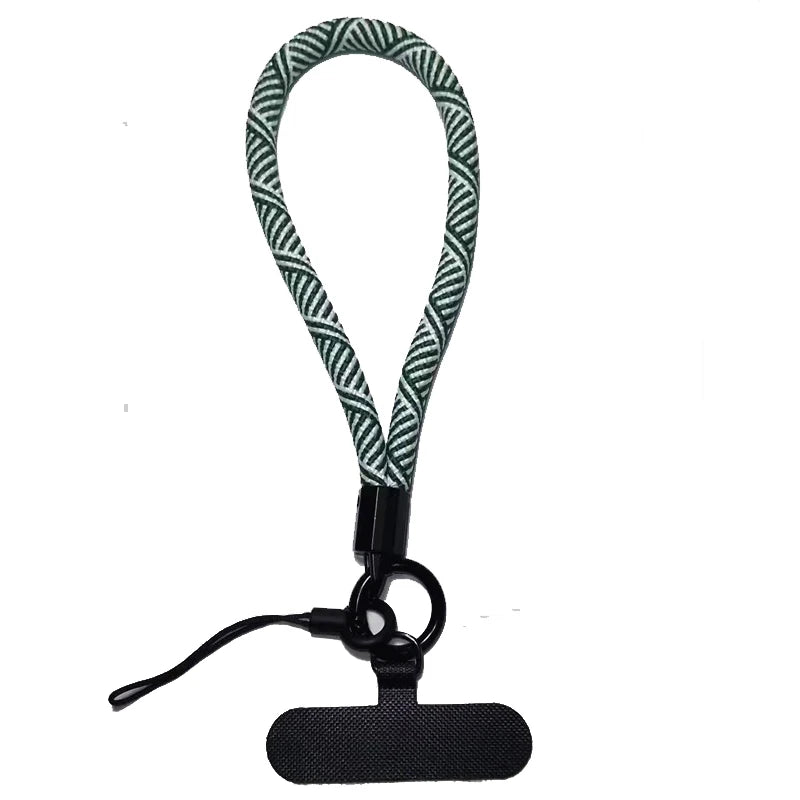 Phone Lanyard Wrist Strap Woven Phone Lanyard Creative Keychain Hanging Rope Anti-lost Security Wristband Universal Short Rope