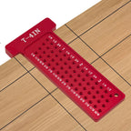 2pcs Center Finder and T-Square Hole Scribe Ruler Kit, Carpenter Center Measuring Tool, Metric & Inch Woodworking Projects Tool